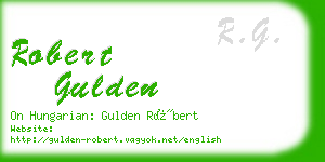 robert gulden business card